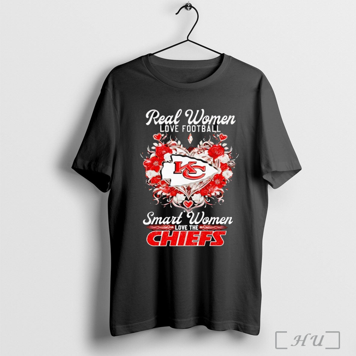 Officials Rose Heart Real Women Love Football Smart Women Love The Chiefs T Shirt
