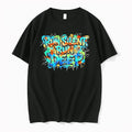 Officials Run Silent Run Deep Vibrant Graffiti Style T Shirt Sweater
