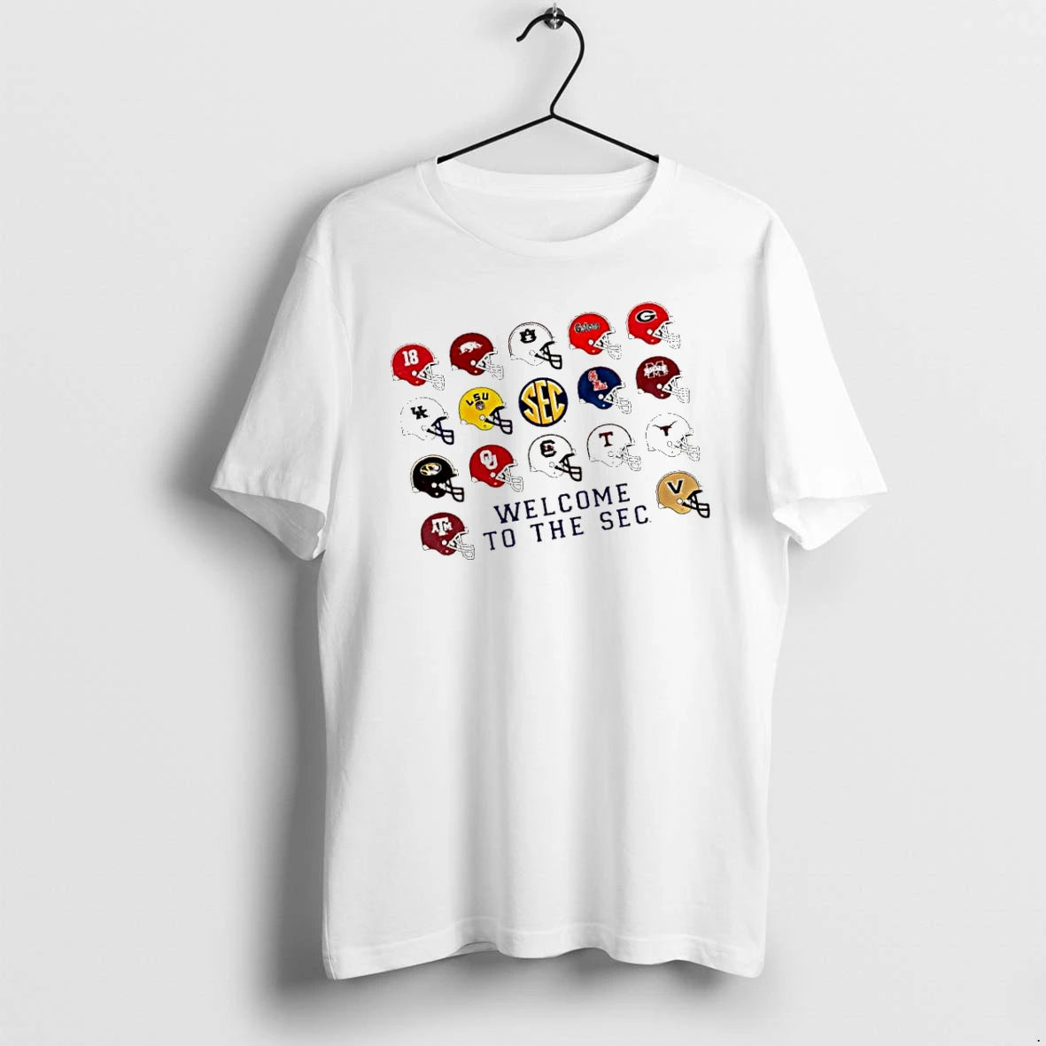 Officials Sec Teams Football Helmets Welcome To The Sec Premium T Shirt