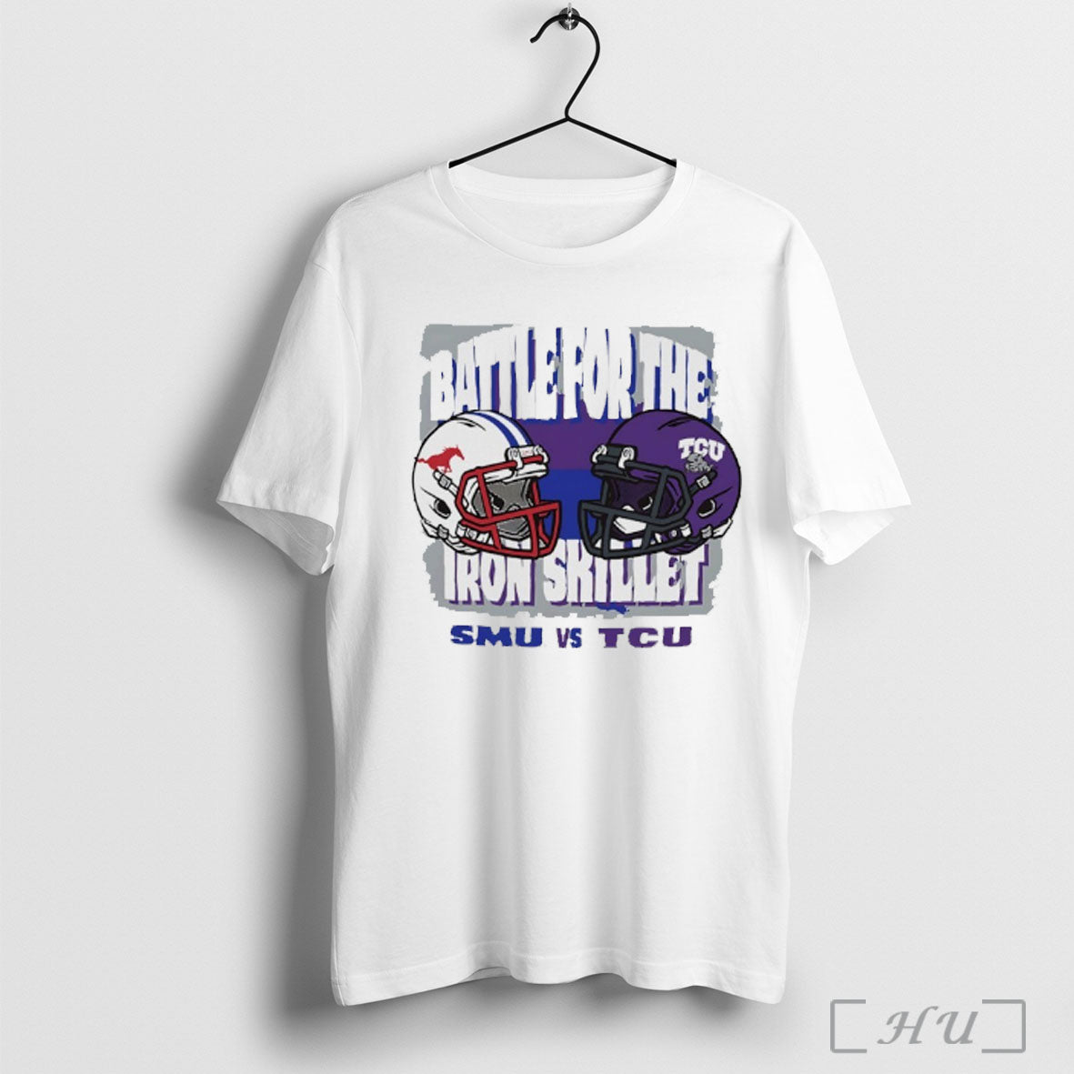 Officials Smu Vs Tcu 2025 Ncaa Battle For The Iron Skillet Helmet T Shirt