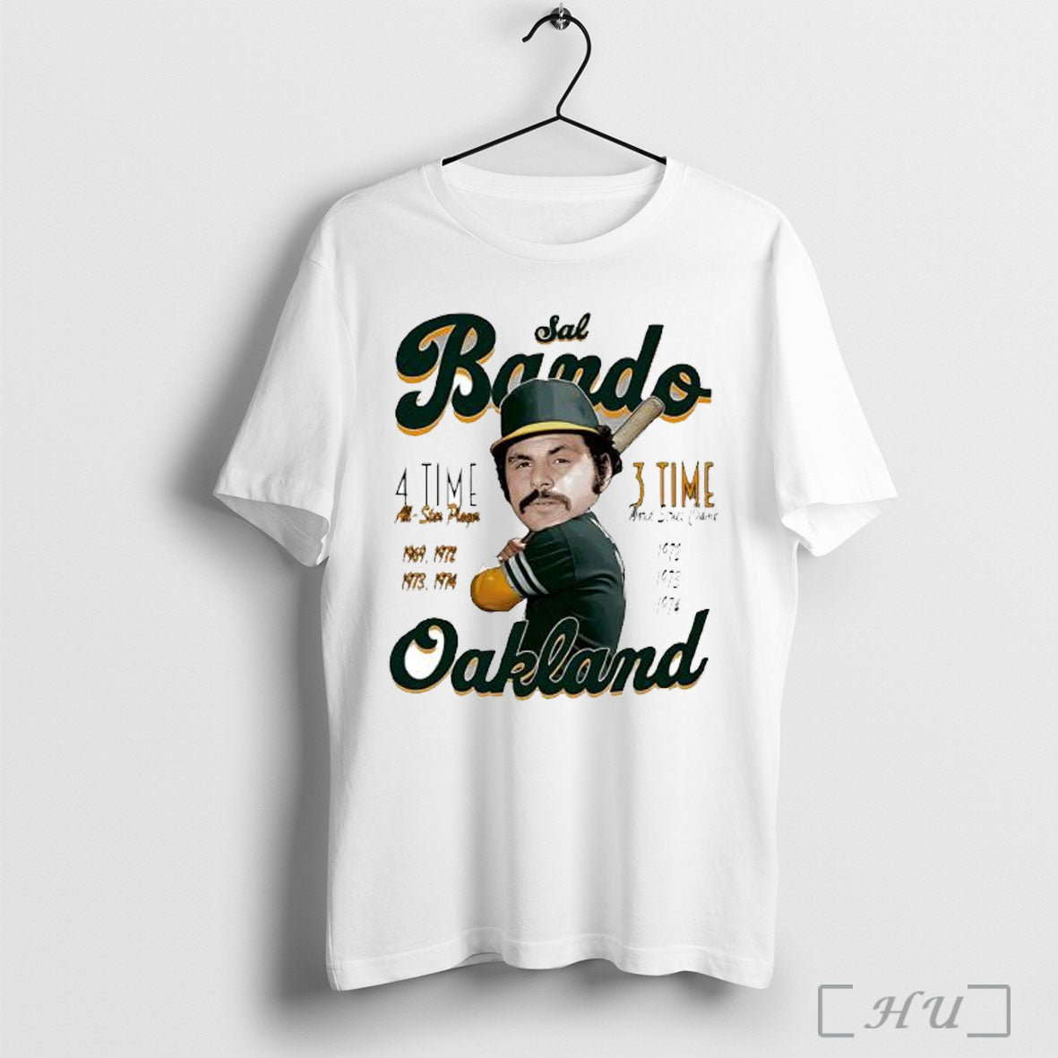 Officials Sal Bando Oakland Comic 3 Time All Star Player T Shirt