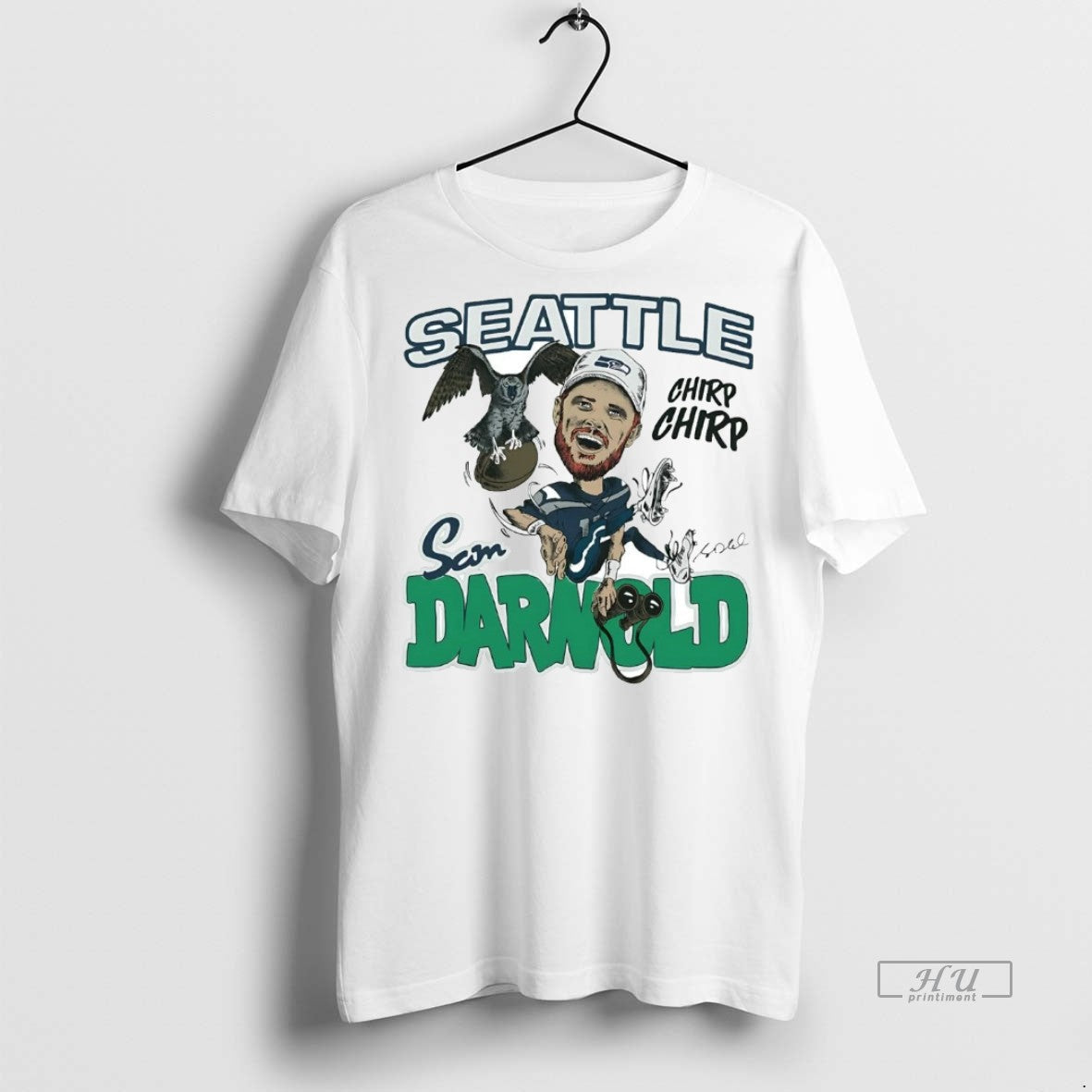 Officials Sam Darnold Superstar Seahawks Chirp Chirp Tee Shirt Sweater