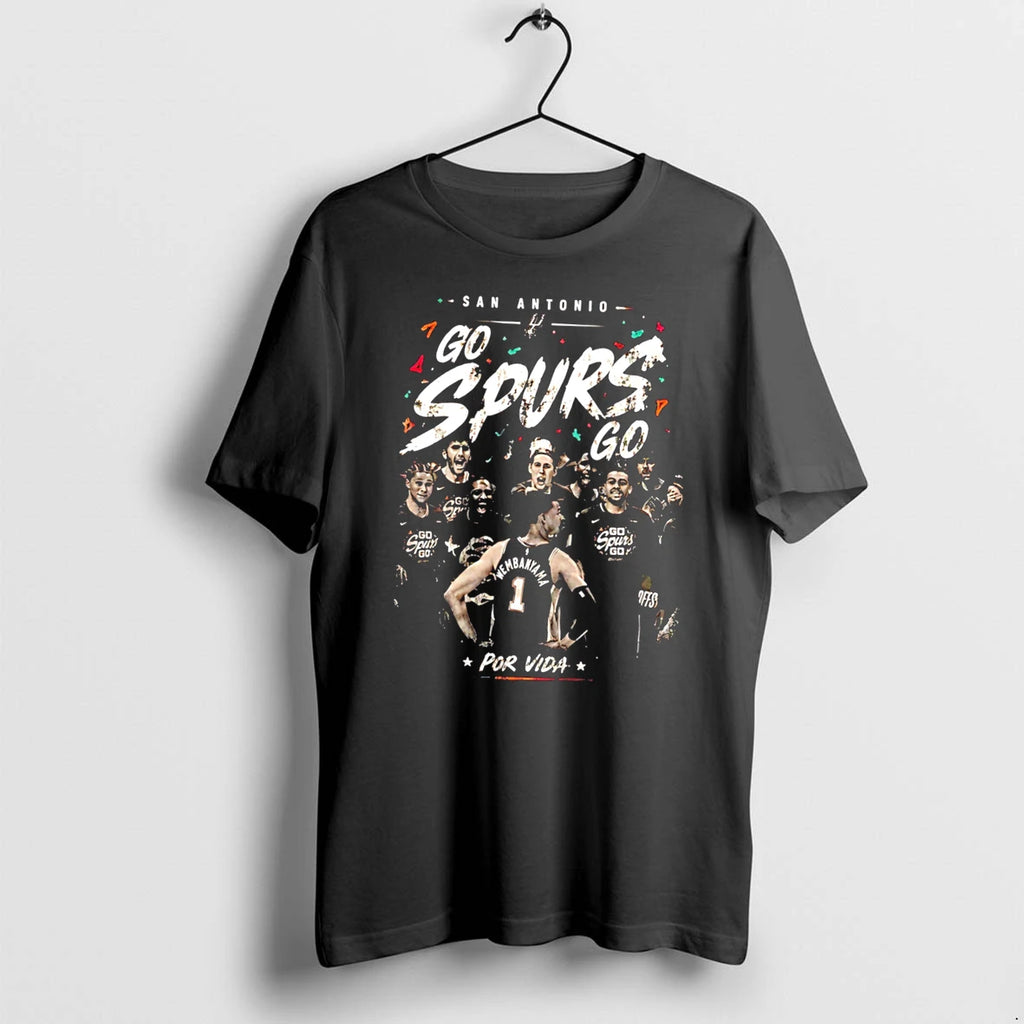 Officials San Antonio Spurs Wembanyama Por Vida Go Spurs Tee T Shirt Sweater