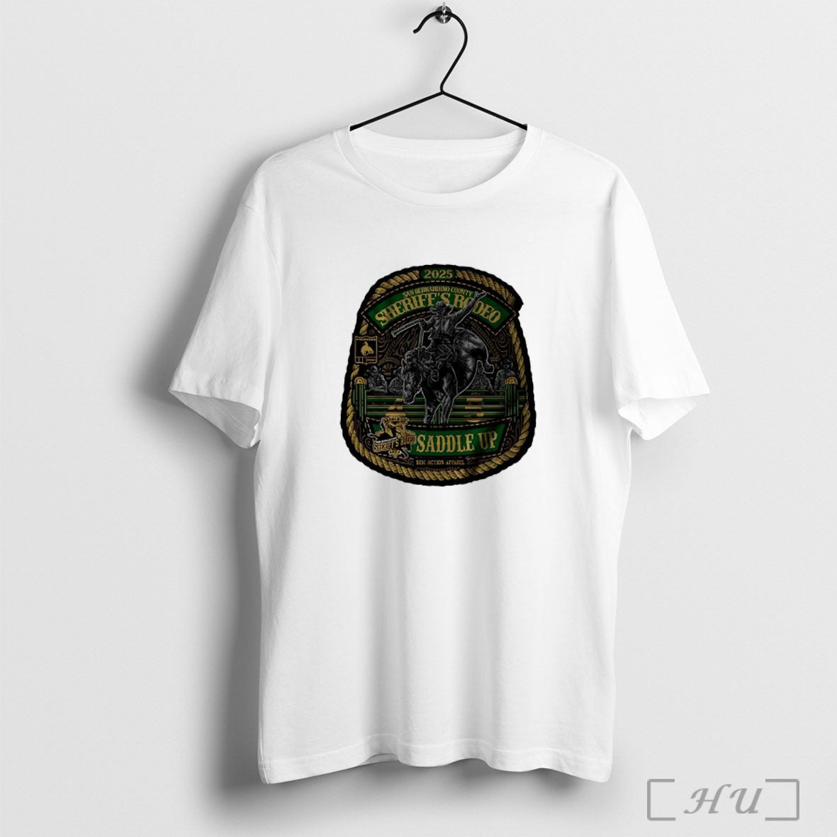 Officials San Bernardino Sheriffs Rodeo 2025 Saddle Up Side Action Apparel T Shirt
