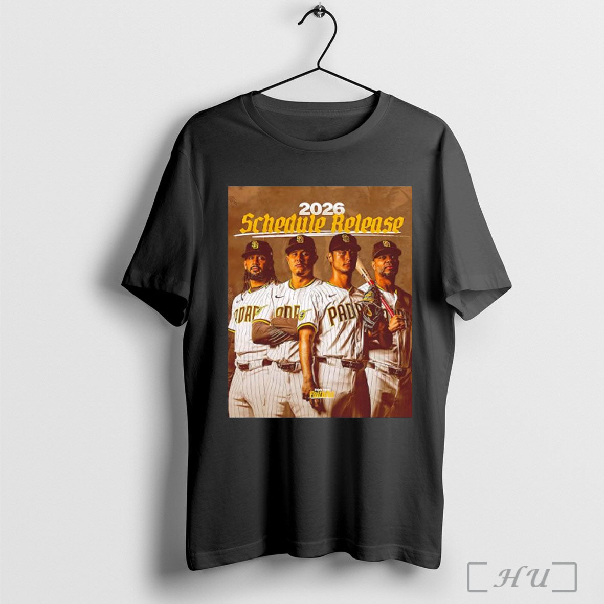 Officials San Diego Padres 2026 Schedule Release Baseball Player T Shirt