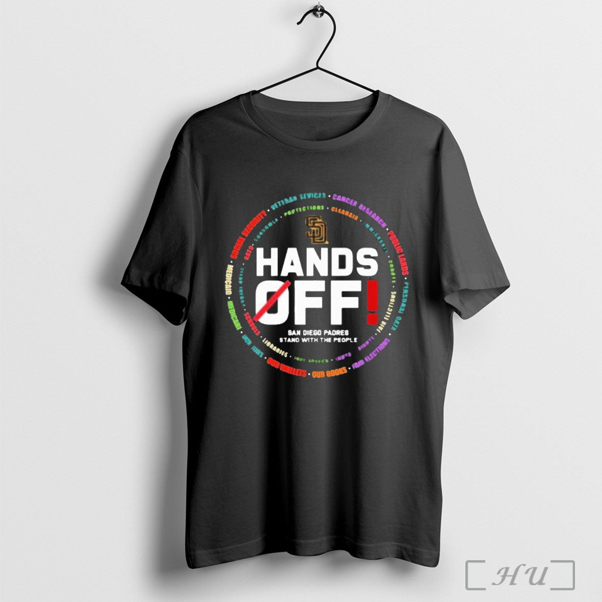 Officials San Diego Padres Logo Hands Off Seattle Mariners Stand With The People