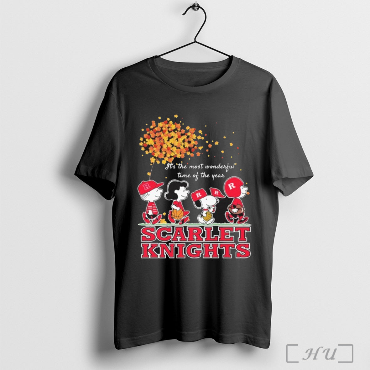 Officials Scarlet Knights Peanuts Its The Most Wonderful Time Of The Year T Shirt