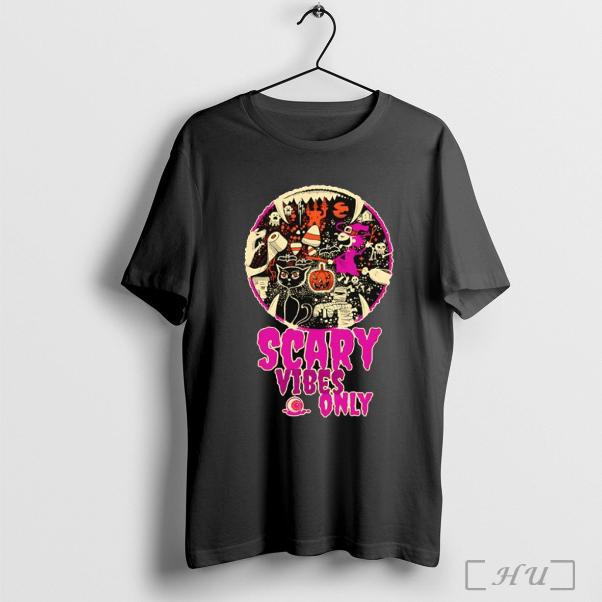 Officials Scary Vibes Only Halloween T Shirt