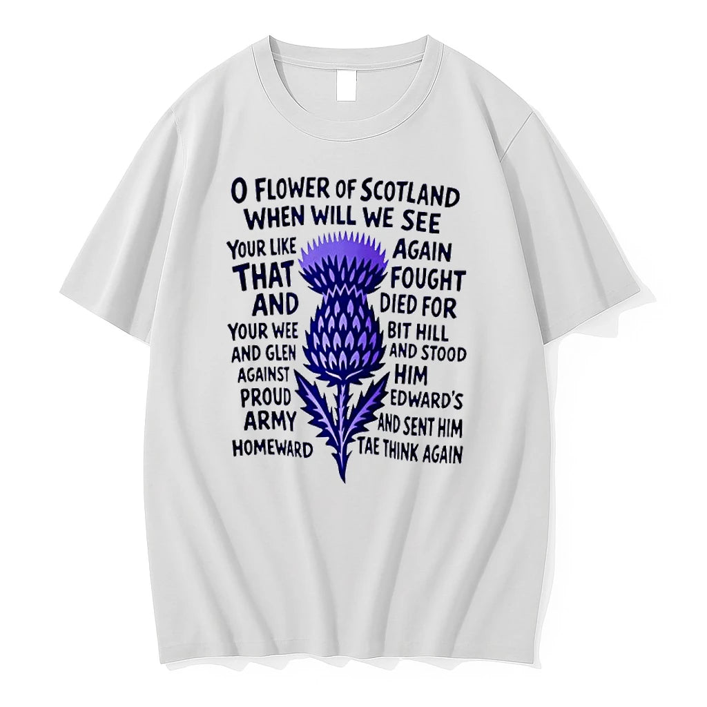 Officials Scotland Flower Of Scotland And The Thistle National Emblem Symbol Women