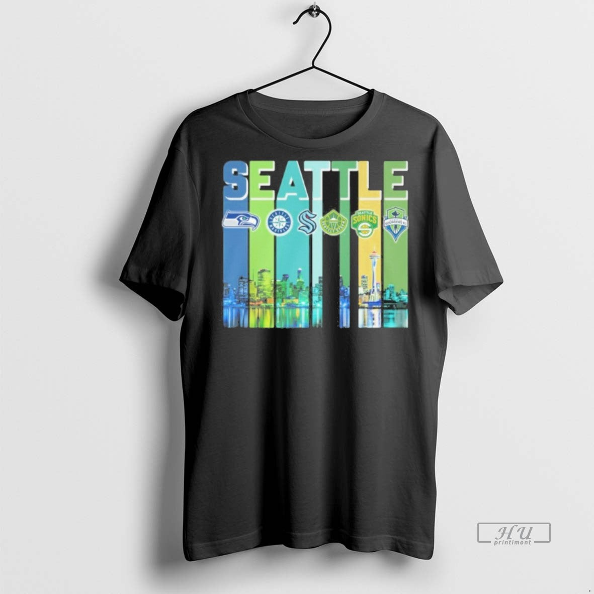 Officials Seattle Logo City Vintage Tee Shirt Sweater