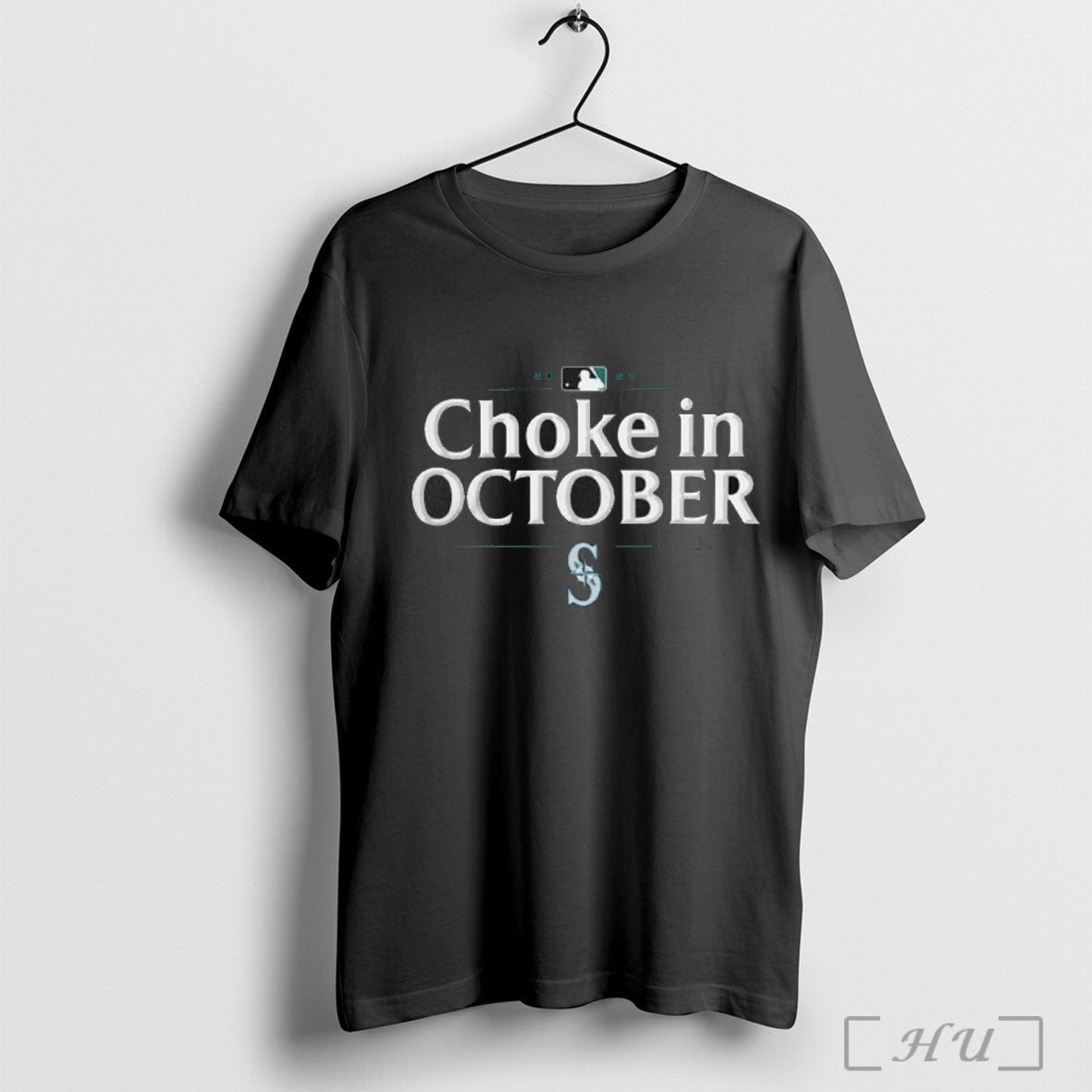Officials Seattle Mariners 2025 Choke In October Mlb Postseason Locker Room T Shirt