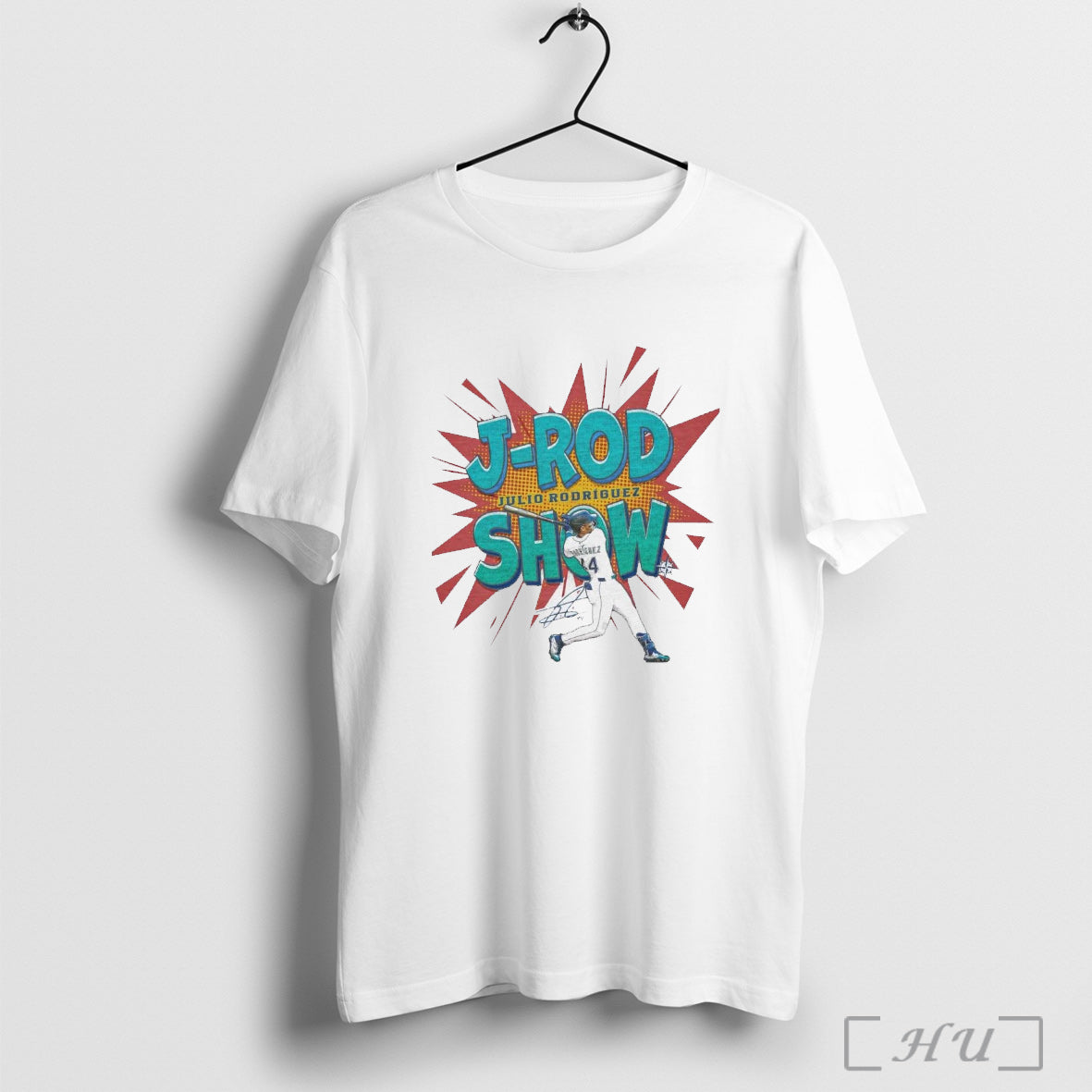Officials Seattle Mariners J Rod Show Julio Rodriguez Signature Painting Unisex T Shirt