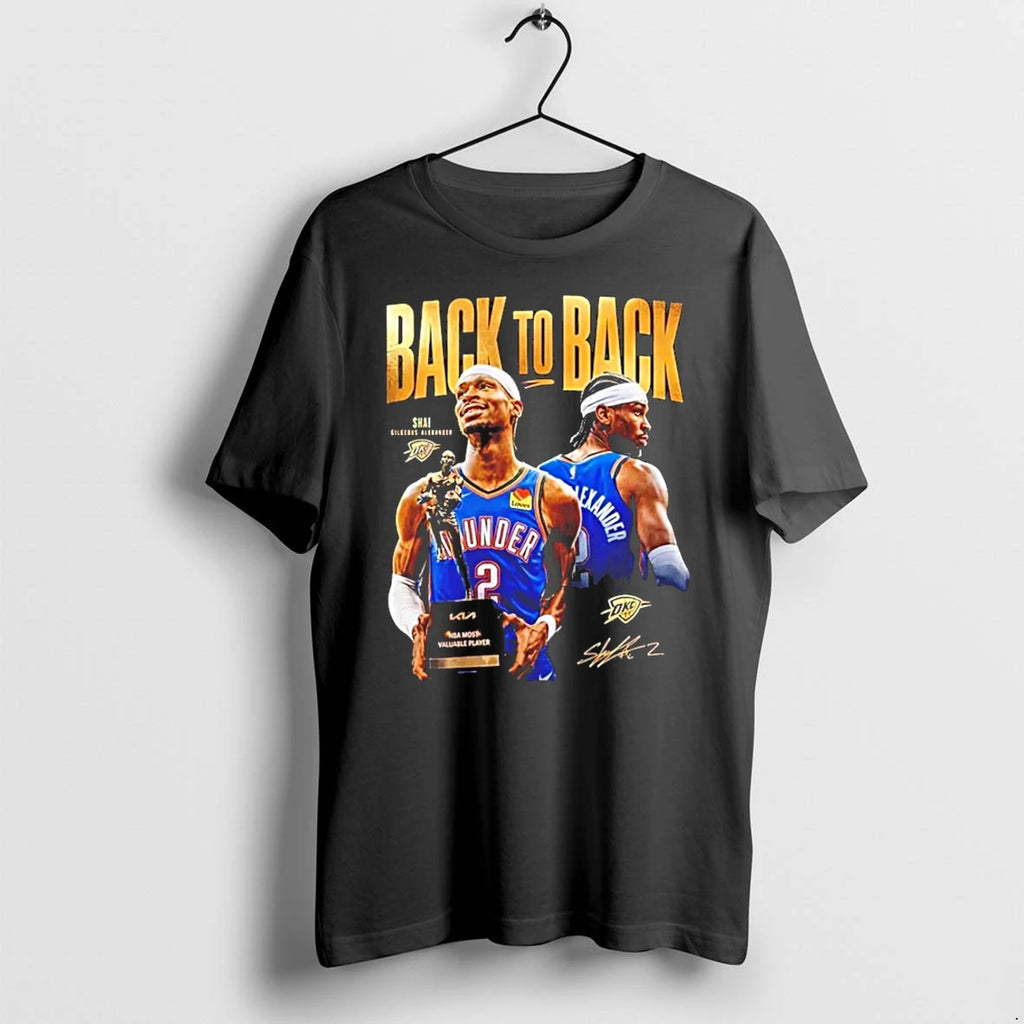 Officials Shai Gilgeous Alexander Back To Back Nba Mvp T Shirt Sweater