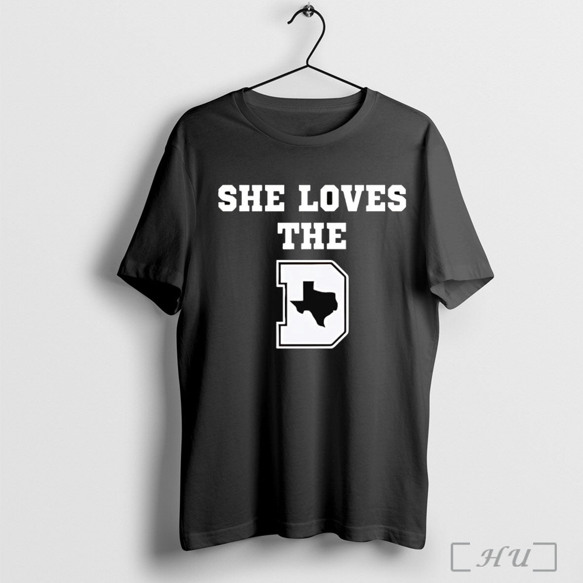 Officials She Loves The D Texas Map T Shirt