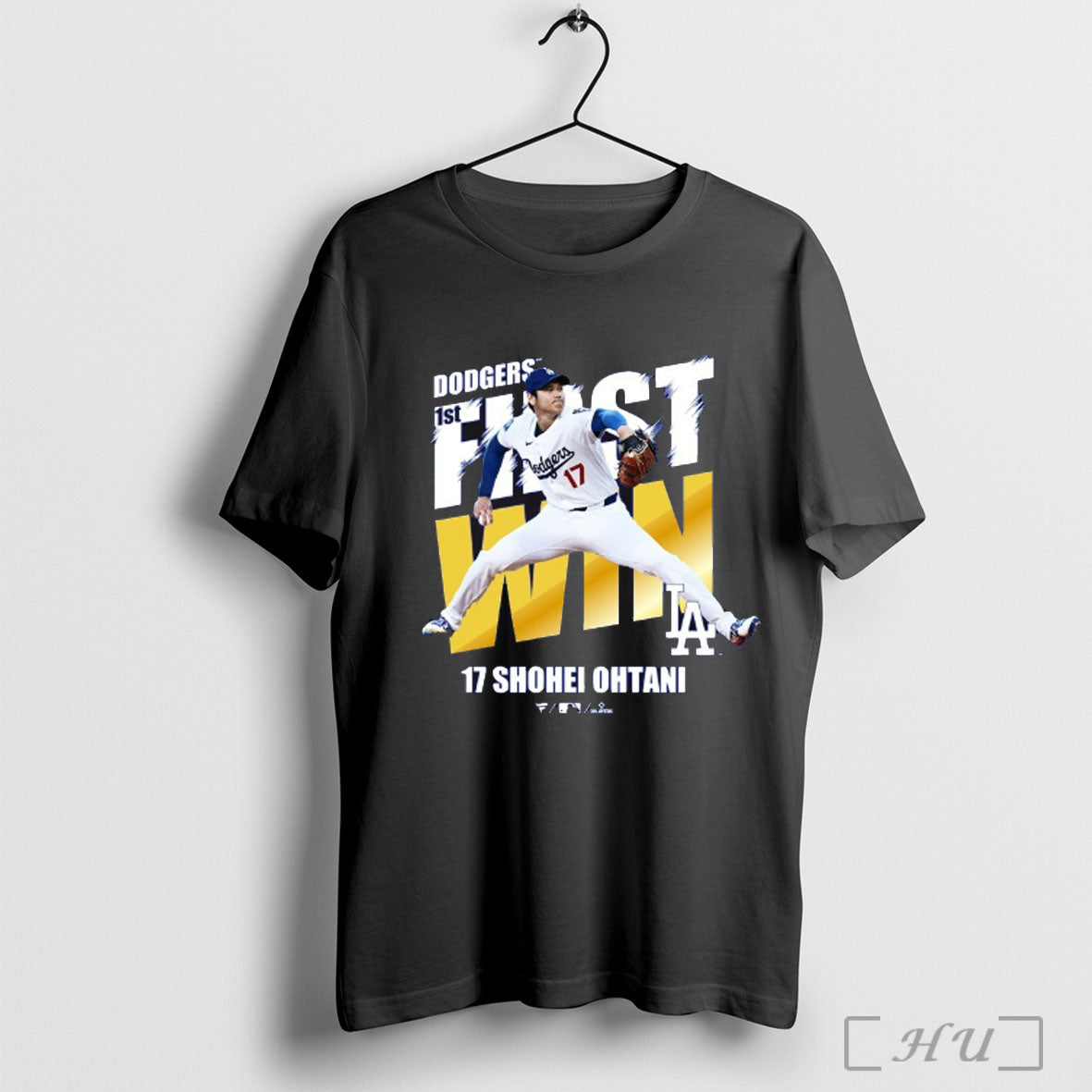 Officials Shohei Ohtani Los Angeles Dodgers First Win Victory Commemorative Mlb 2025 T Shirt