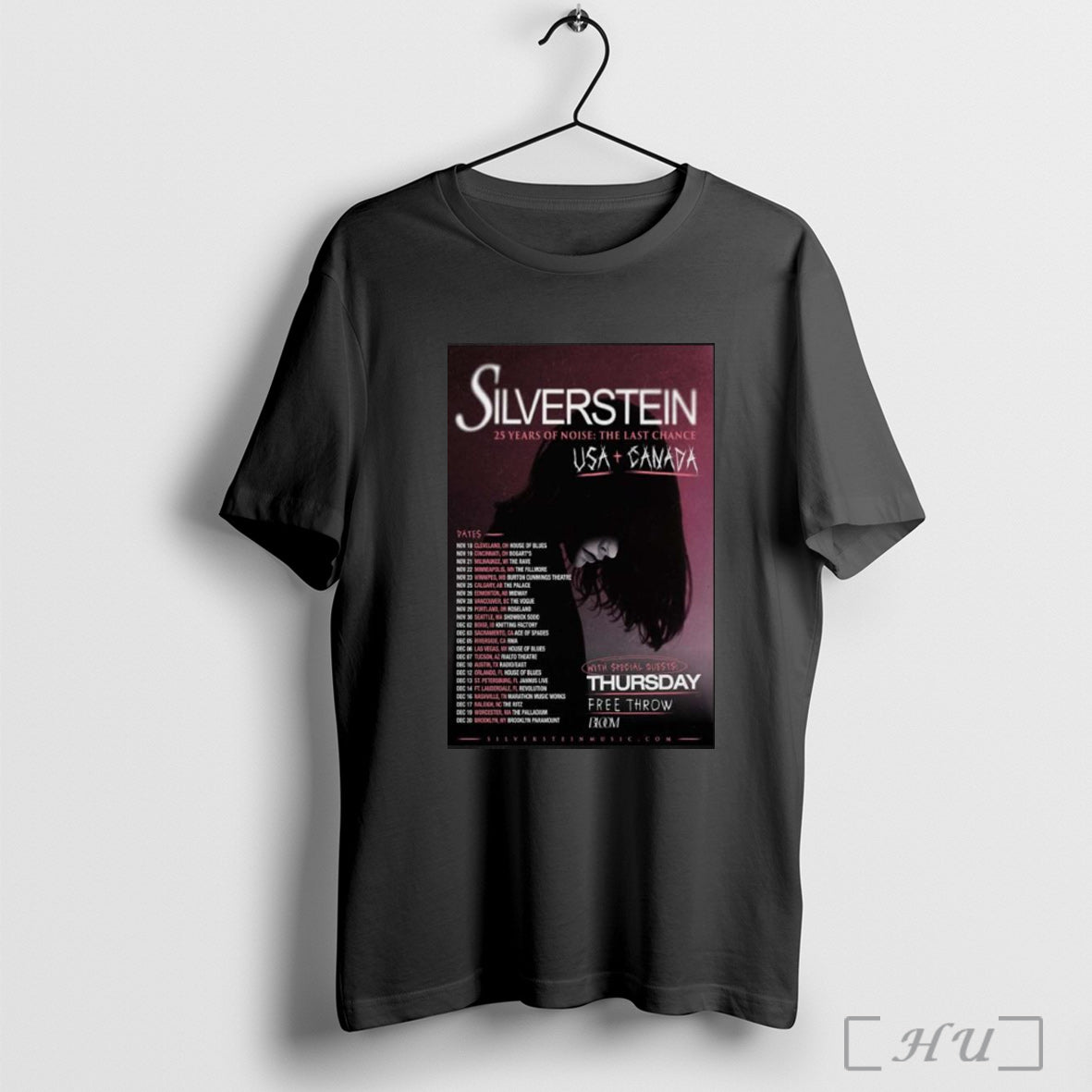 Officials Silverstein Tour America Canada 2025 T Shirt