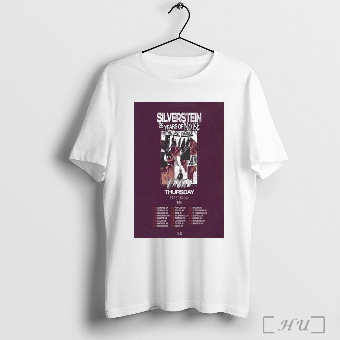 Officials Silverstein Years Of Noise The Last Chance November December 2025 T Shirt