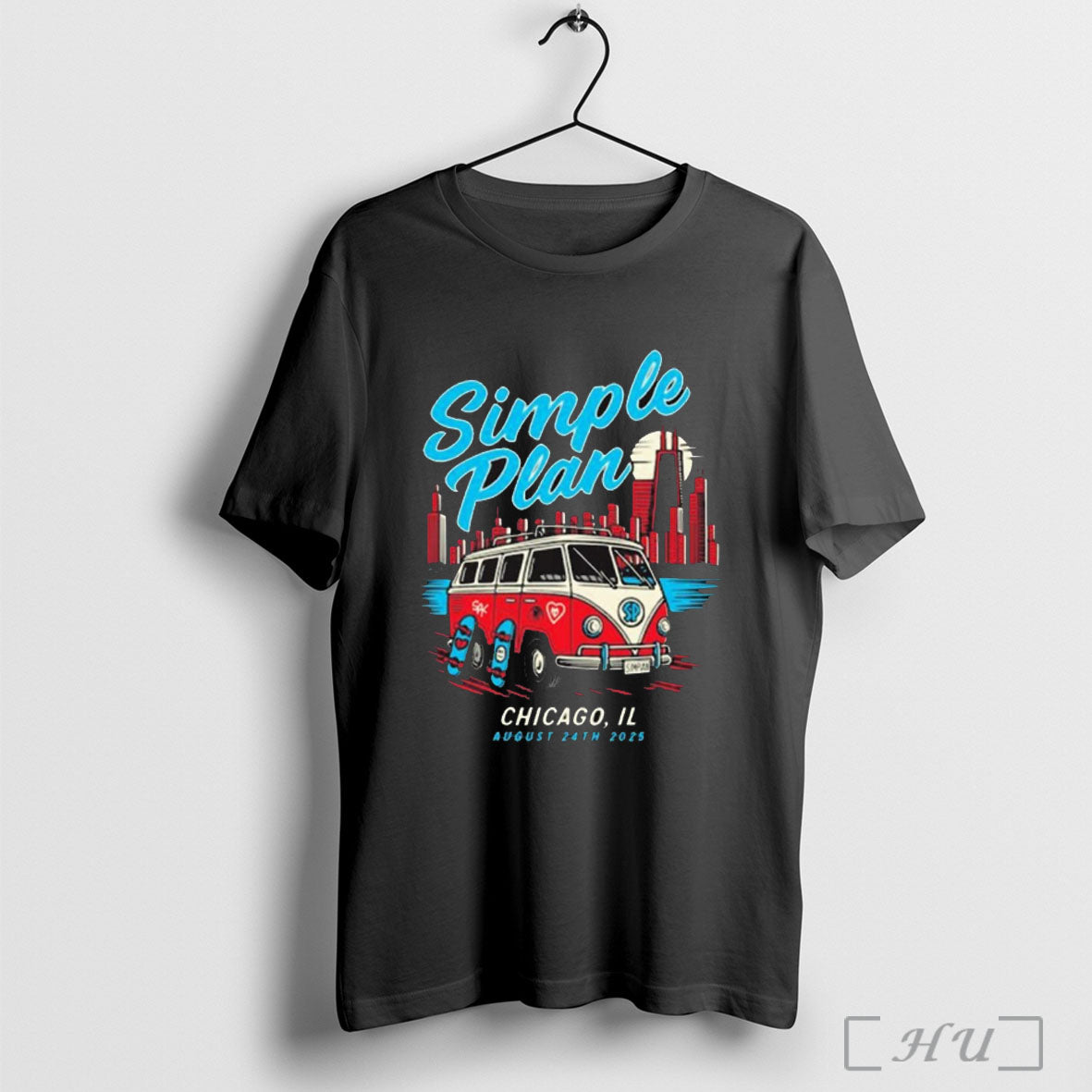 Officials Simple Plan August 24th 2025 Chicago Il Tour Painting T Shirt