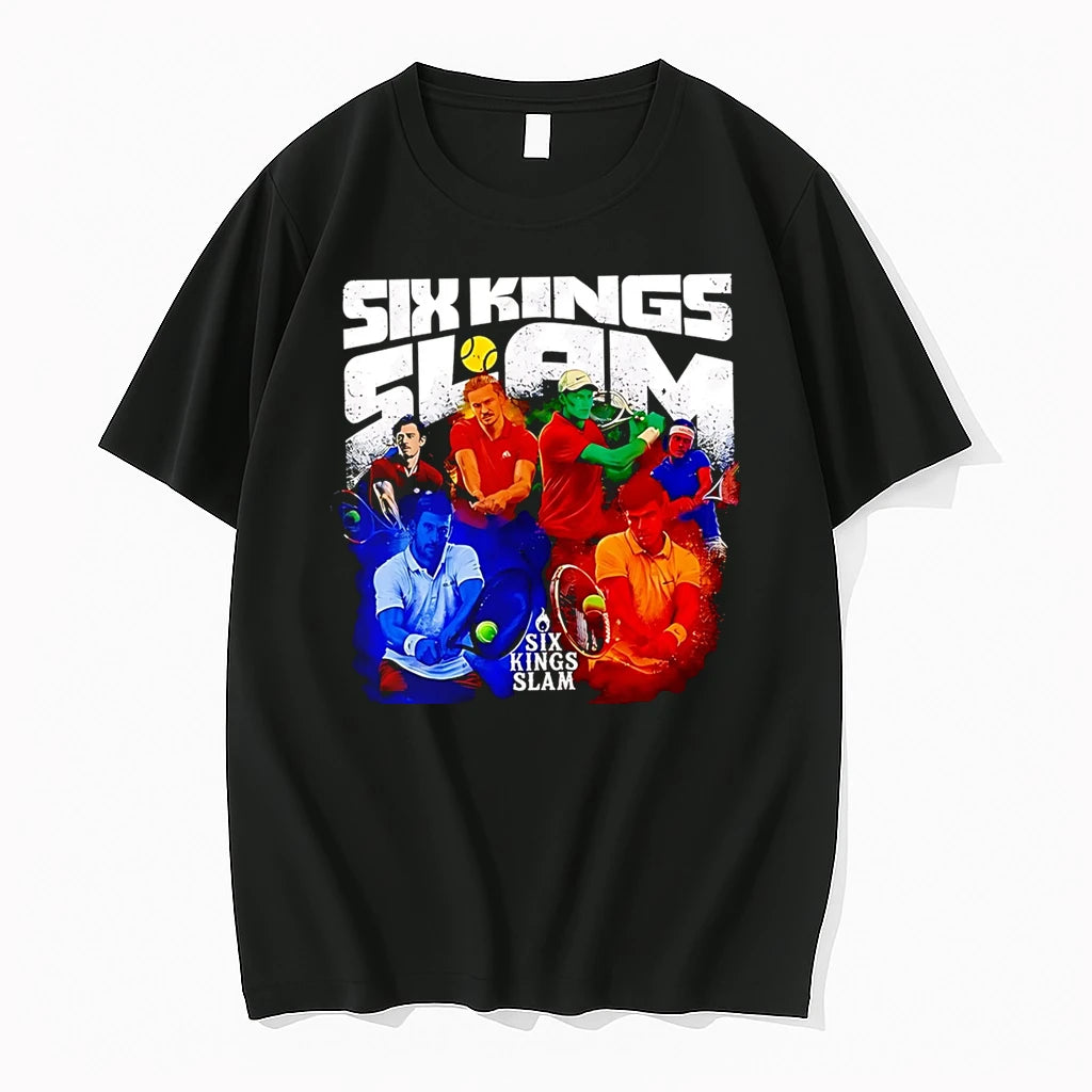Officials Six Kings Slam Tennis Legends Graphic Premium T Shirt