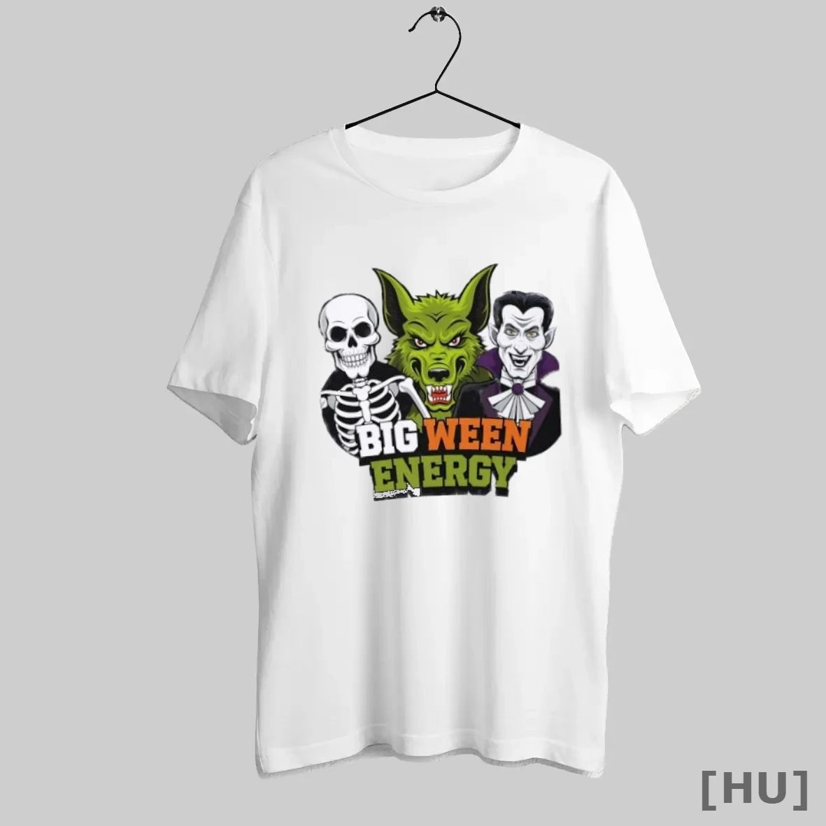Officials Skeleton Wolf Vampire Big Ween Energy Halloween T Shirt