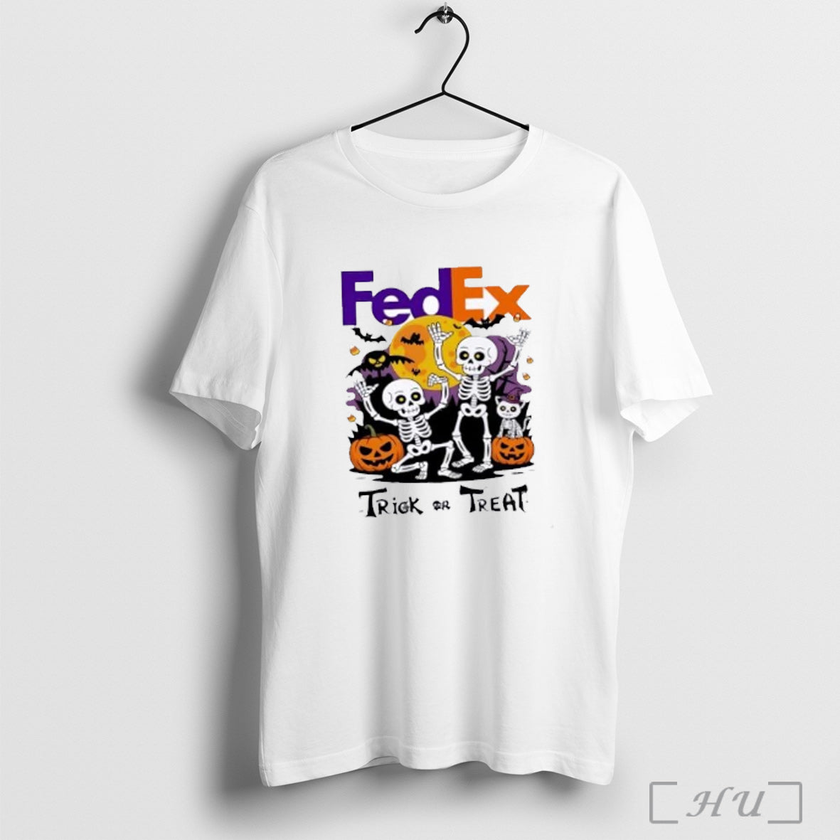 Officials Skeleton X Fedex Trick Or Treat Halloween T Shirt