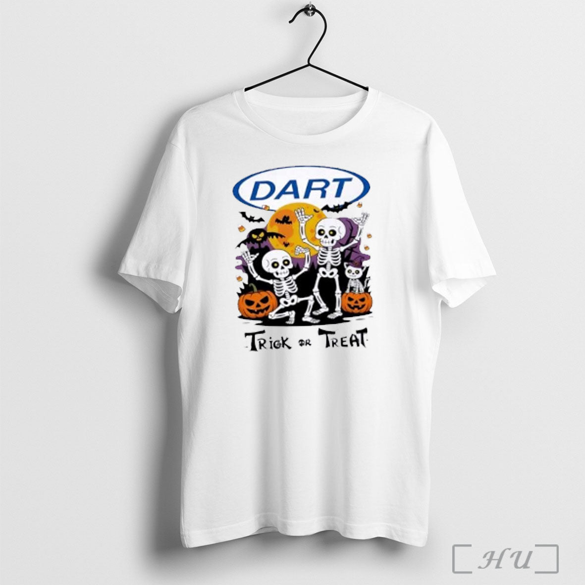 Officials Skeletons X Dart Container Trick Or Treat Halloween T Shirt