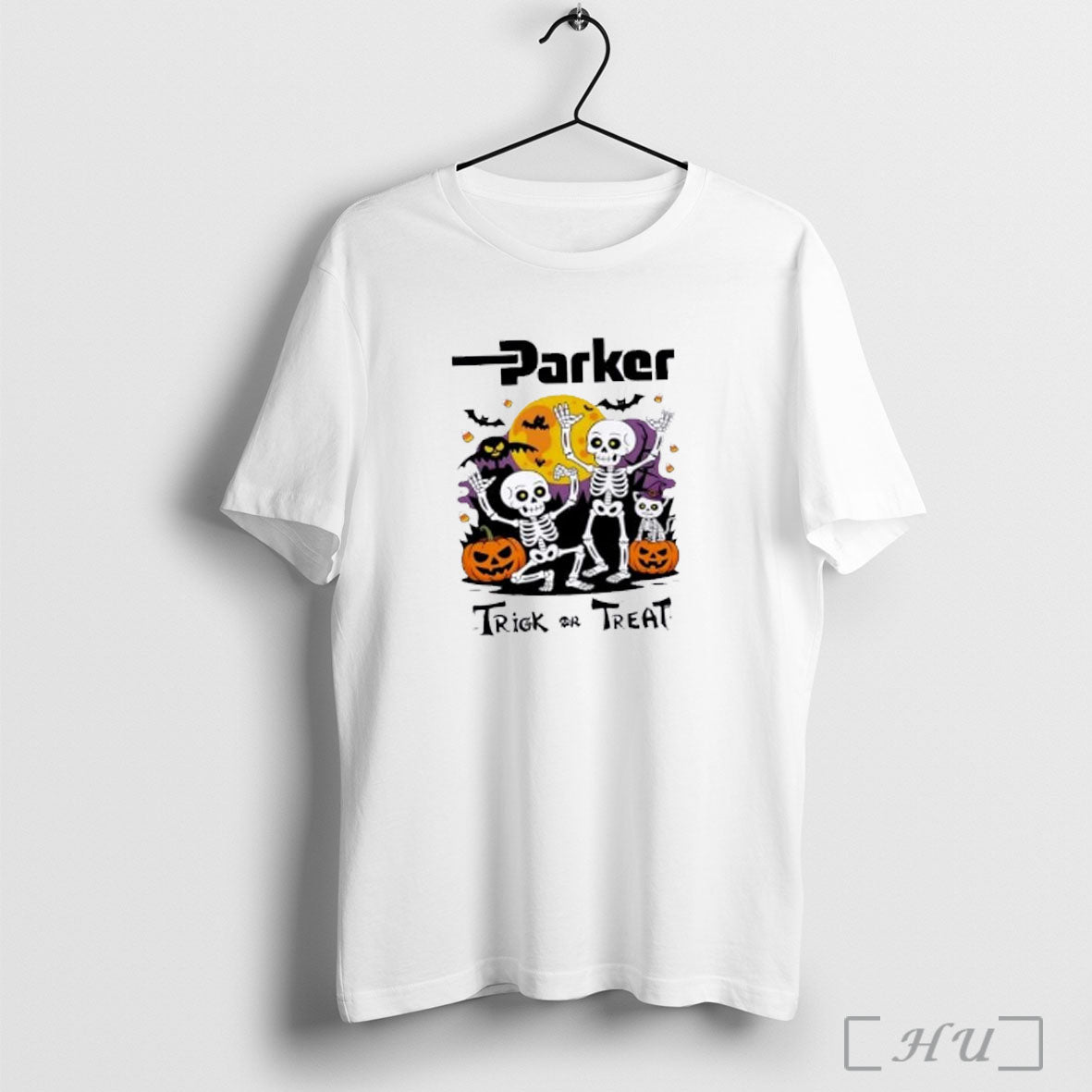 Officials Skeletons X Parker Hannifin Trick Or Treat Halloween T Shirt