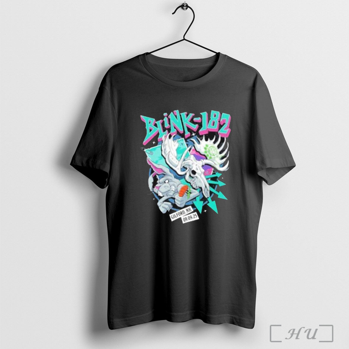 Officials Skull And Bunny Blink 182 Gilford New Hampshire 2025 T Shirt