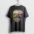 Officials Skull Graphic Split Face La Rams Los Angeles Lakers Black Premium T Shirt