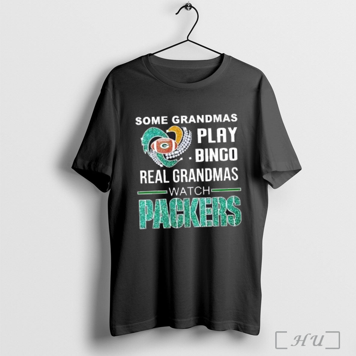 Officials Some Grandmas Play Bingo Real Grandmas Watch Green Bay Packers Diamond Heart