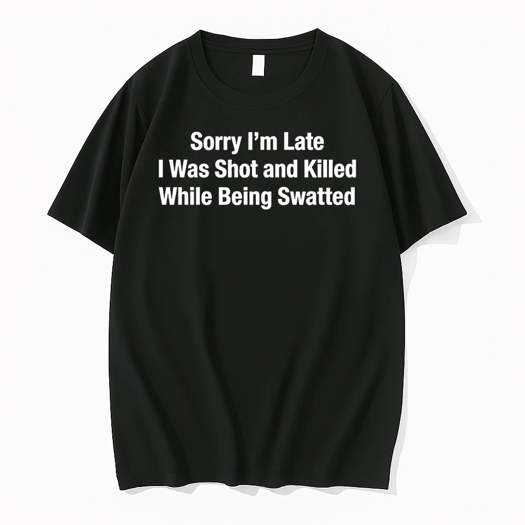 Officials Sorry Im Late I Was Shot And Killed While Being Swatted Text
