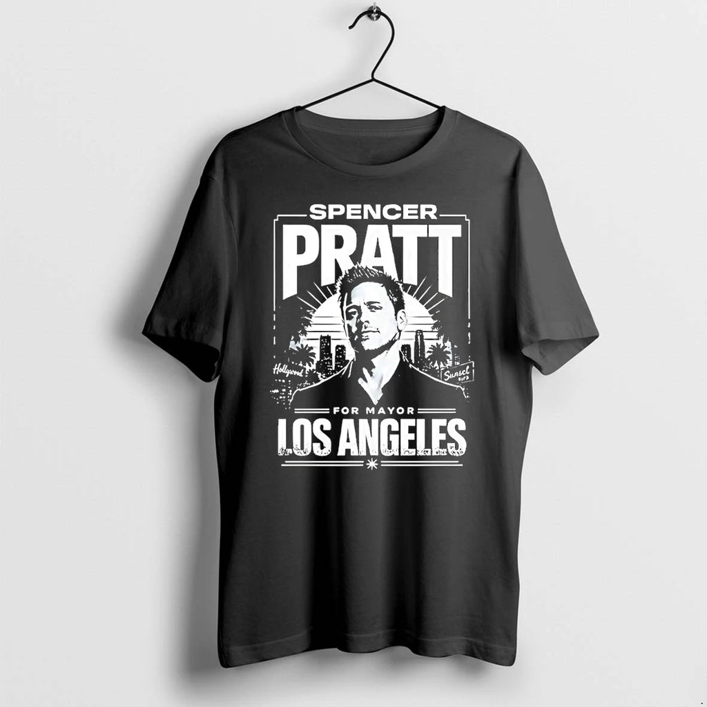 Officials Spencer Pratt For La Mayor Los Angeles City Skyline T Shirt Sweater