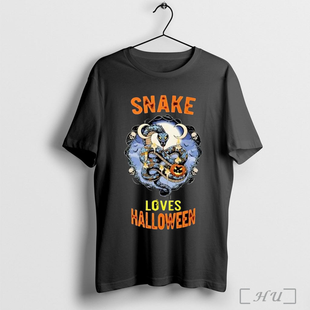 Officials Spooky Snake Loves Halloween 2025 T Shirt