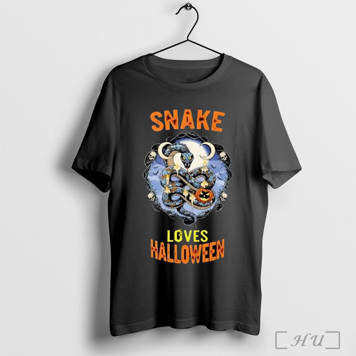 Officials Spooky Snake Loves Halloween 2025 T Shirt