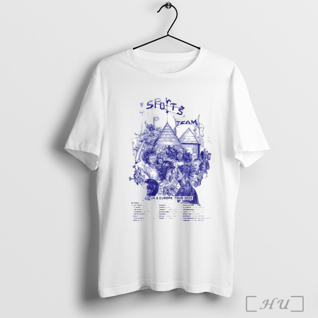 Officials Sports Team Uk Europe Tour 2025 Dates T Shirt
