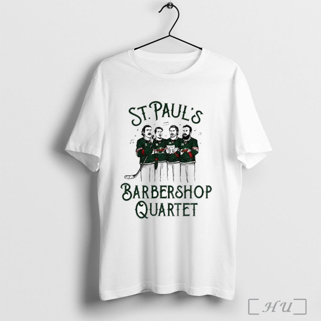 Officials St Pauls Barbershop Quartet Minnesota Wild Hockey T Shirt