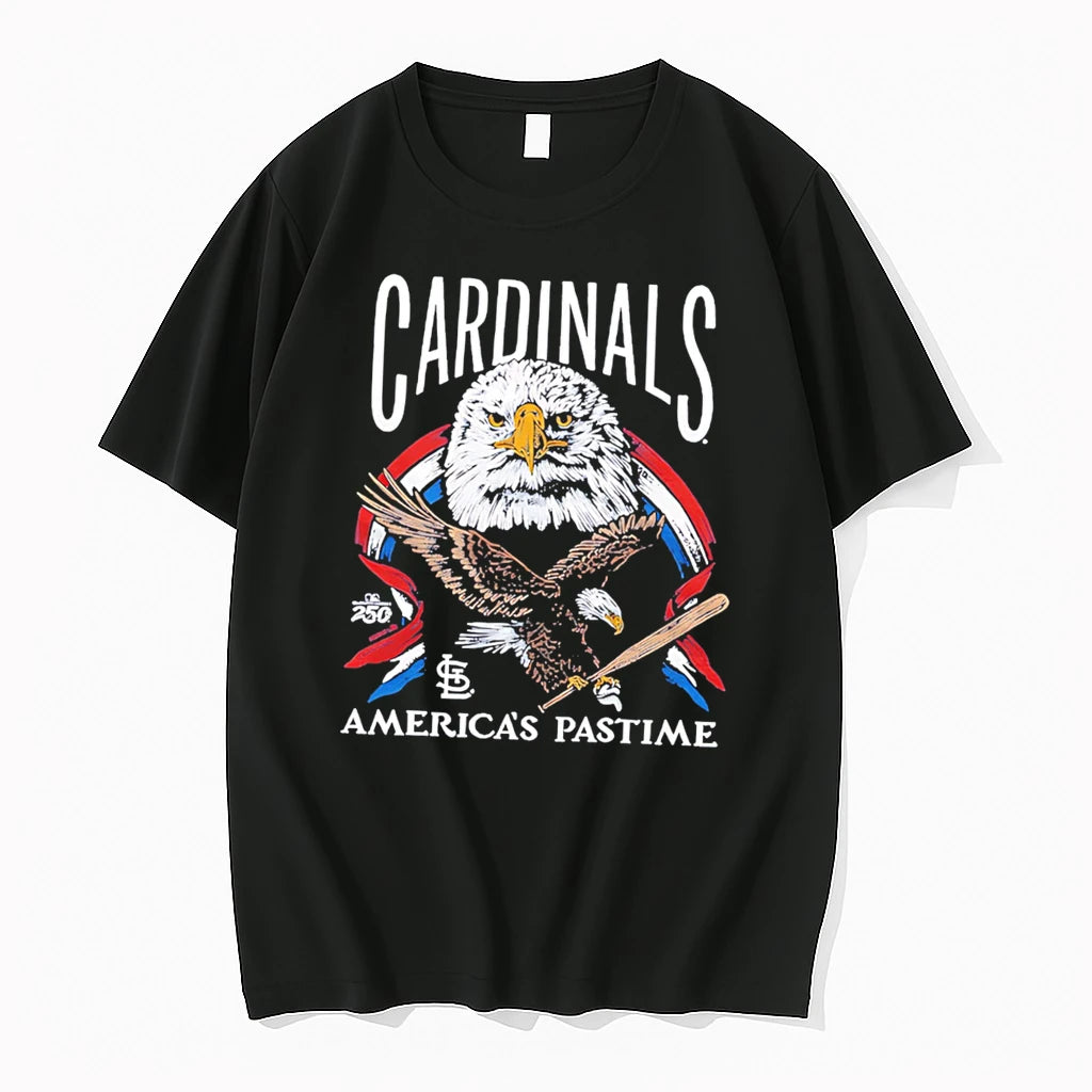 Officials St Louis Cardinals Americas Pastime 250th Tri Blend Tee T Shirt Sweater