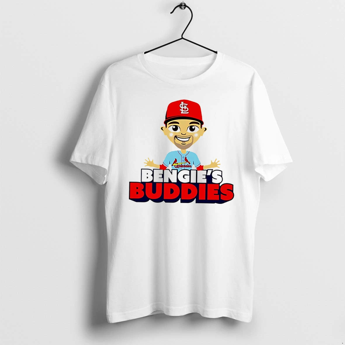 Officials St Louis Cardinals Cardenales Bengies Buddies Caricature Tee T Shirt Sweater