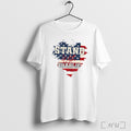Officials Stand With Charlie American Flag Heart Charlie Kirk Rest In Peace T Shirt