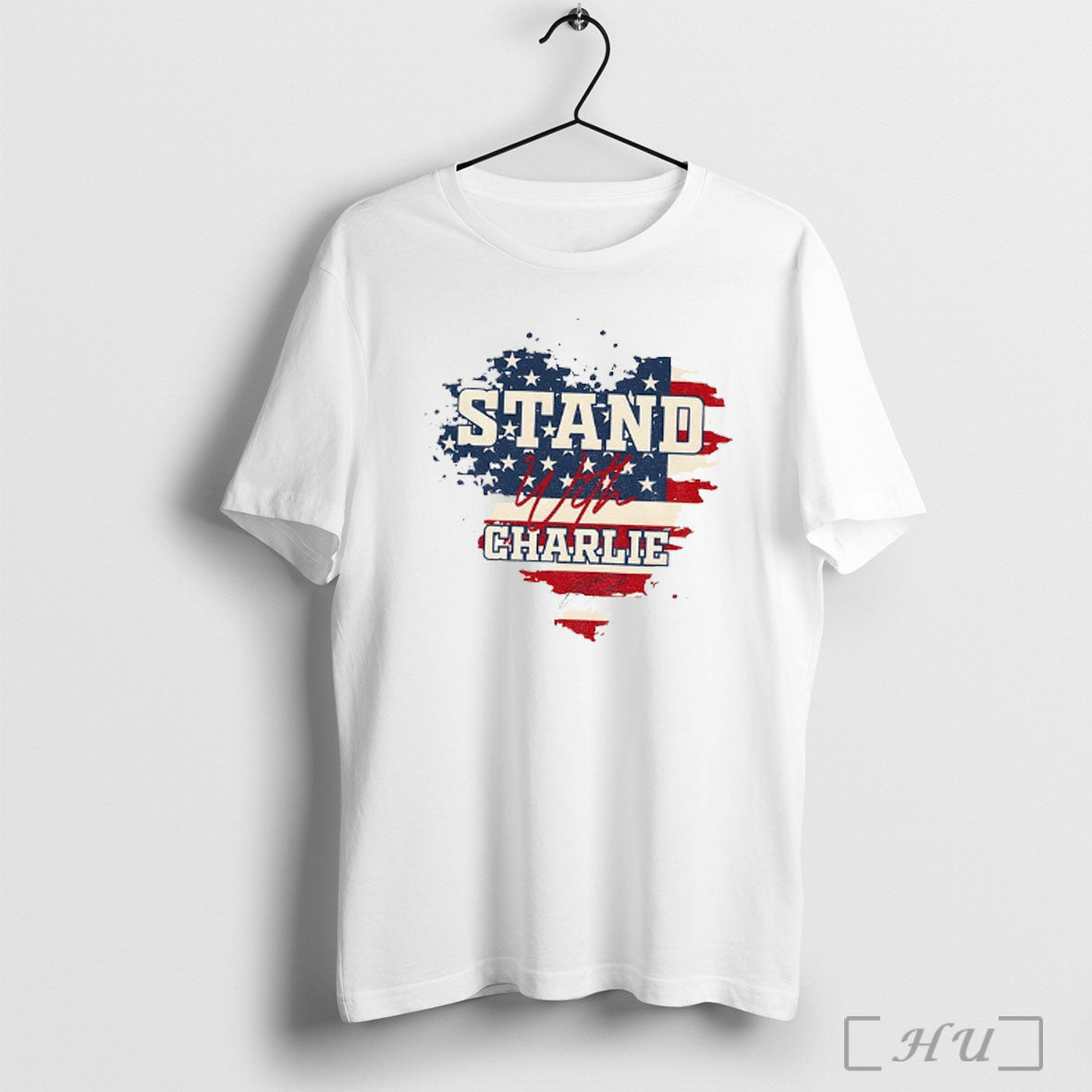 Officials Stand With Charlie American Flag Heart Charlie Kirk Rest In Peace T Shirt