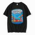 Officials Stockholm Sweden Skyline Travel Souvenir Graphic Premium T Shirt