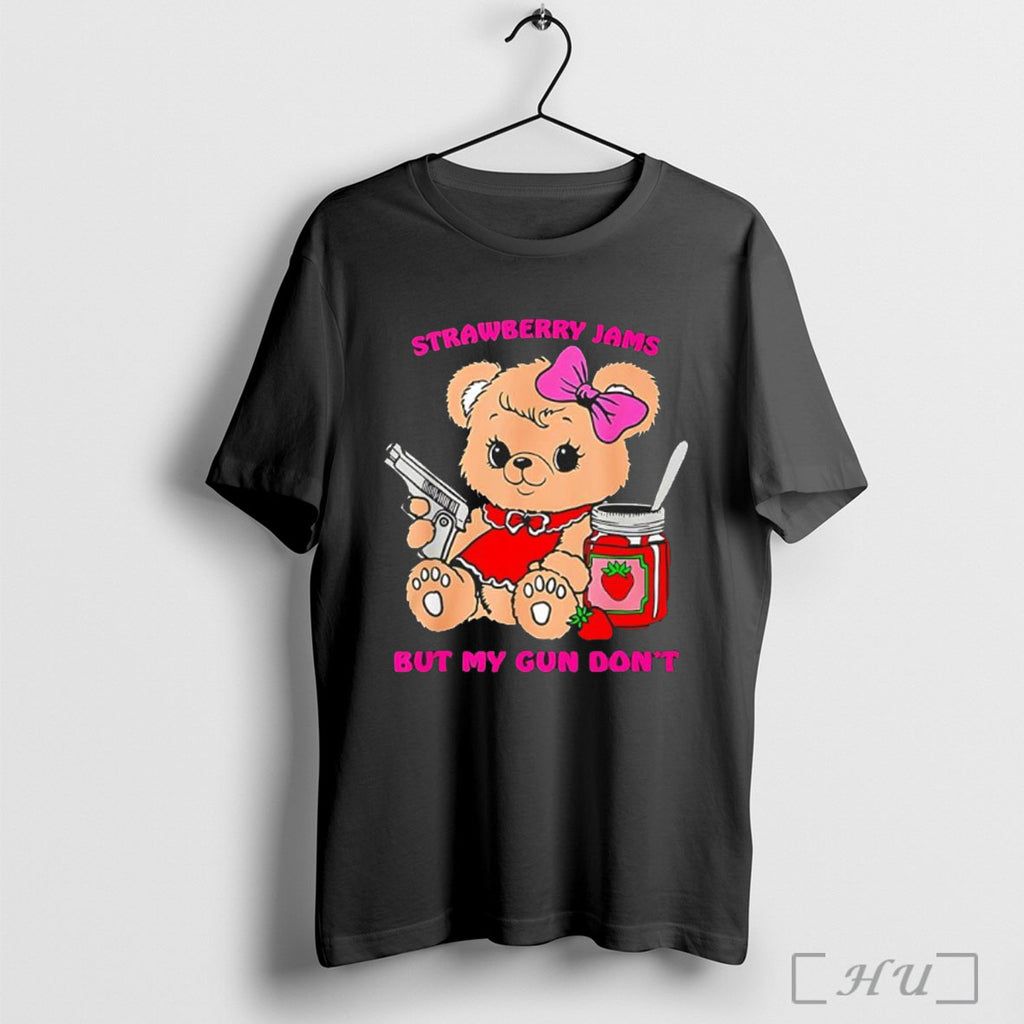 Officials Strawberry Jams But My Glock Dont Bear With Gun T Shirt