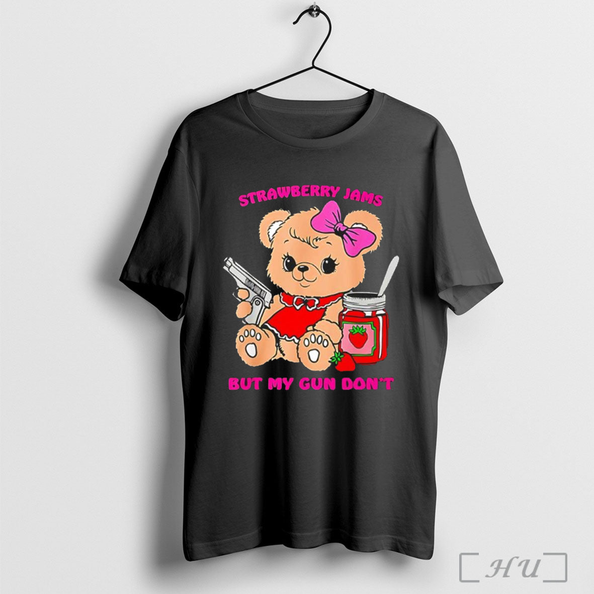 Officials Strawberry Jams But My Glock Dont Bear With Gun T Shirt