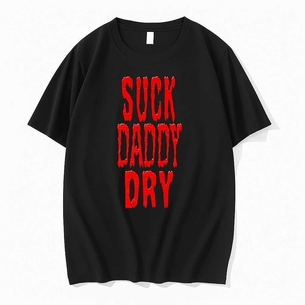 Officials Suck Daddy Dry Funny Halloween Gothic T Shirt Sweater