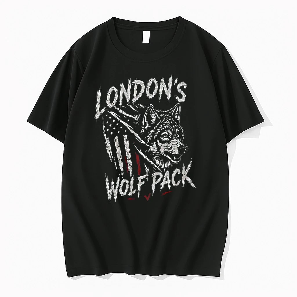 Officials Support Londons Wolfpack Flag Premium T Shirt