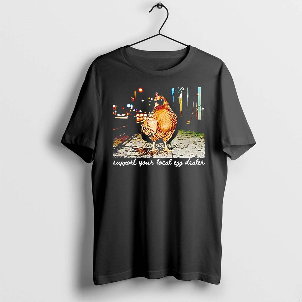 Officials Support Your Local Egg Dealer Chicken With Sunglasses Premium T Shirt