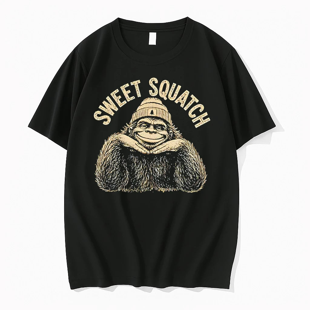 Officials Sweet Squatch Bigfoot In A Beanie Premium T Shirt