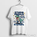 Officials T Rex Dinosaur Stupid People Are Like Glow Sticks T Shirt