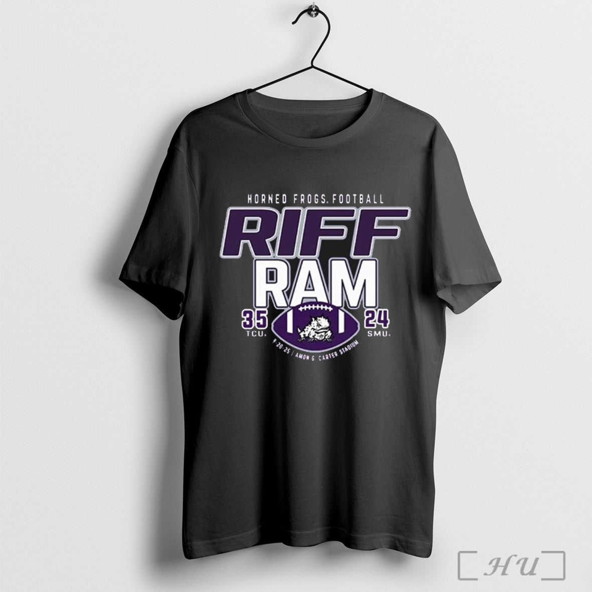 Officials Tcu Horned Frogs Beat Smu Mustangs 2025 Score T Shirt