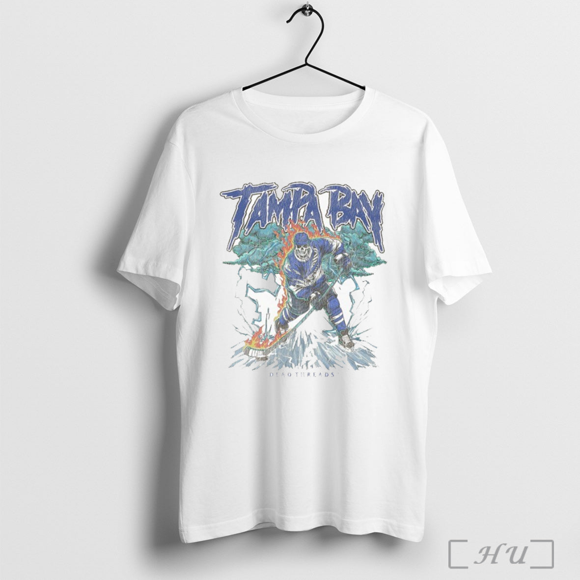 Officials Tampa Bay Lightning Dead Threads Skeleton T Shirt